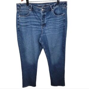 American Eagle AEO Stretch Tomgirl Denim Jeans Size 20 Long